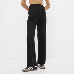 NWT Gap SoftSuit Trousers in TENCEL™ Lyocell, True Black, Size 8 Tall